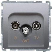 Kontakt-Simon Simon Basic R-TV-SAT antenos lizdas inox (BMZAR-SAT1.3/1.01/21)