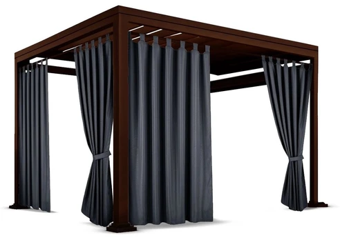 Sodo užuolaidos ZMOH-02, 155 cm x 240 cm, grafito