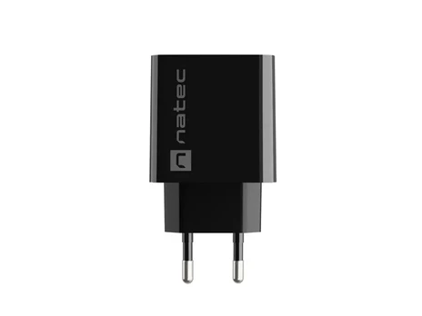 NATEC USB CHARGER RIBERA USB-A+USB-C 20W PD BLACK