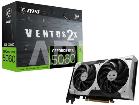 GeForce RTX 5060 VENTUS 2X OC V1 8G GDDR7 128bit