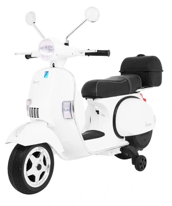 Vaikiškas elektrinis Motoroleris Vespa Baltas