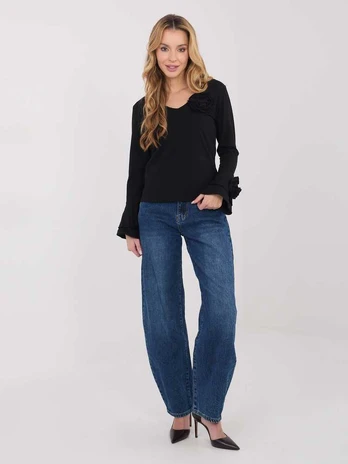 Italy Moda Bluzka-IT-BZ-22139.55-juoda