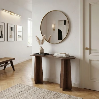 Komoda, „Hanah Home“, riešuto spalvos, 120 x 75 x 35