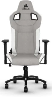 Žaidimų kėdė Corsair T3 Rush, balta/pilka kaina
