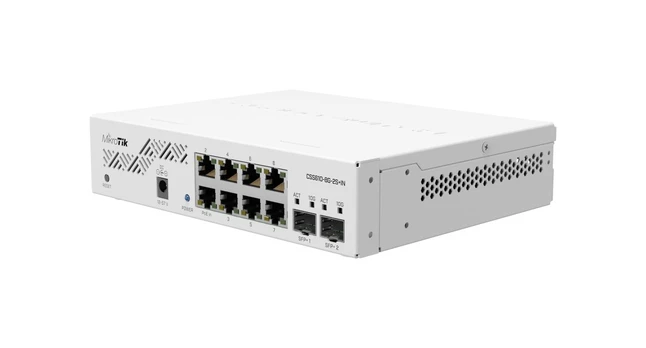 Komutatorius 10 prievadų Mikrotik CSS610-8G-2S+IN