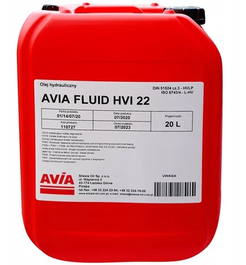 Hidraulinis skystis Avia Fluid Hvi 22 Vg22 20l