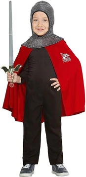 Vaikiškas kostiumas Knight (peleris+gobtuvas)