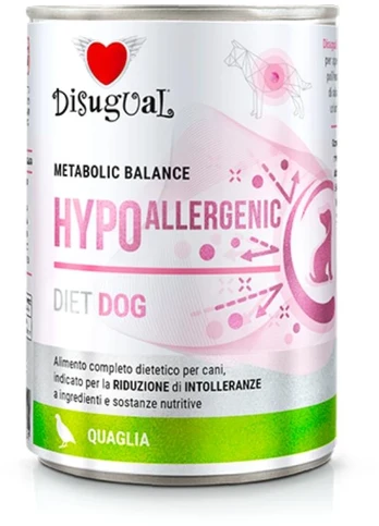 DISUGUAL Hypoallergenic konservas šunims su putpelėmis 400g (6)