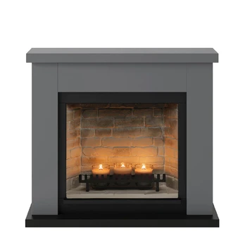 TAGU FRODE ZenFlame SOLID GREY pastatomas židinys su apdaila