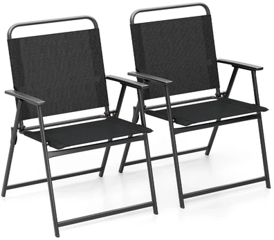 Promotion Sulankstomi sodo kėdės 2 vnt, juodos