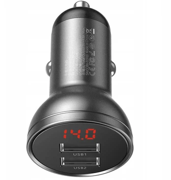 Baseus greitas automobilinis įkroviklis 2x Usb