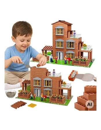 WOOPIE Brick Villa Construction Set 454 pcs Little Architect