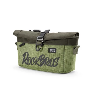Rockbros W020 Dual-Purpose Front Bag, Bike/Shoulder - Žalias