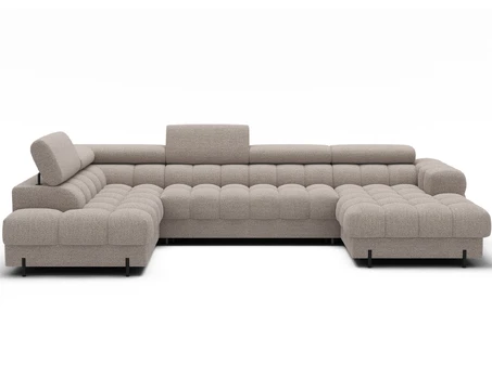 Eltap Kampinė sofa, Feraria, 358x202x93 cm, Bežiulė