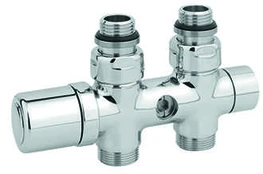 Straight Twinvalve 1/2` x 24-19. stright. chrome