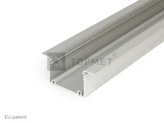 LED juostos profilis PHIL, anoduotas aliuminis, 2m