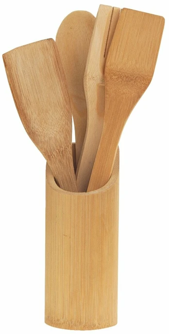 Virtuvės reikmenų rinkinys, 29 cm, ruda, 5 vnt.