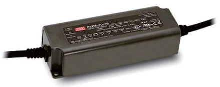 Impulsinis maitinimo šaltinis LED 24V 1.67A, valdomas, PFC, IP67, MEAN WELL