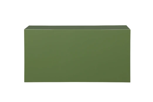 York Low Sofa Table - Dark Green / Glossy Look MDF