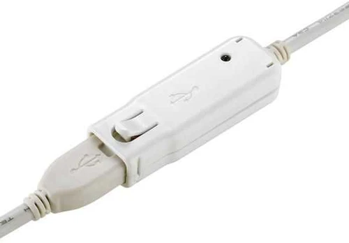 Kabelis USB Roline USB-A - 12 m Baltas (12.04.1086)