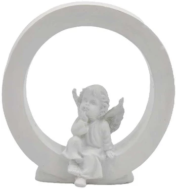 Raidė 'O' su angeliuku, 13 cm