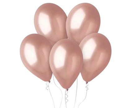 Gemar Metallic balionai Rose Gold, GM120, 33 cm, 50 vnt.