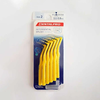 Dentalpro Tarpdančių šepetėliai L-formos 2dydis 10vnt.