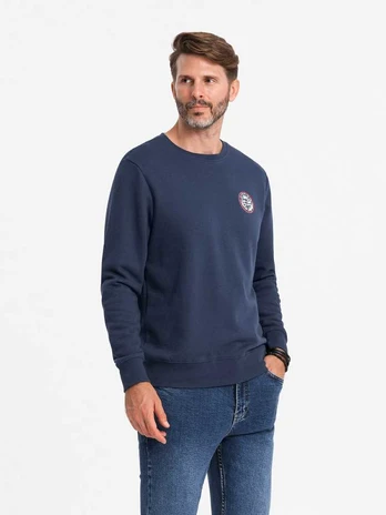 men's sweatshirt dark mėlynas