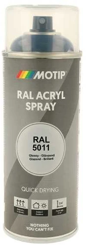 Motip Ral 5011 high gloss steel mėlynas