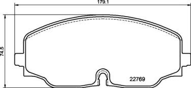 Stabdžių trinkelių rinkinys, diskinis stabdys BREMBO P 85 176 kaina