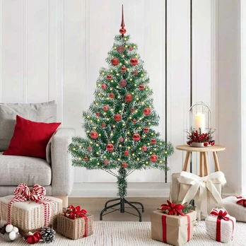 Dirbtinė Kalėdų Eglė Su Sniegu ir LED Šviesa 150 cm