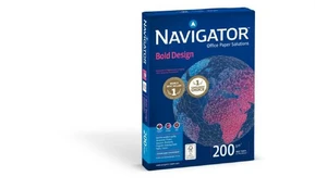 Igepa Biuro kopijavimo popierius NAVIGATOR Bold Design, A4, 200gsm, 150 lapų kaina