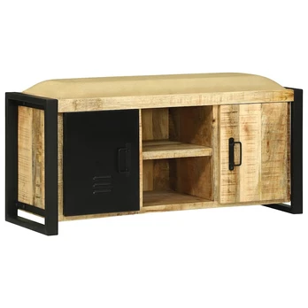 Suoliukas spintelė 100x35x50 cm Solid Wood Rough Mango