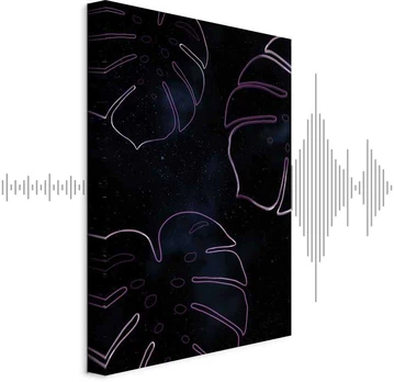 Artgeist Paveikslas - Galactic Monstera (1 Part) Vertical