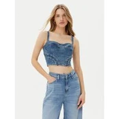 Guess Marškinėliai W5GH86 D4H7C Mėlyna Regular Fit