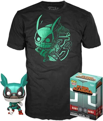 Funko Set POP figure & Tee My Hero Academia Deku with Helmet