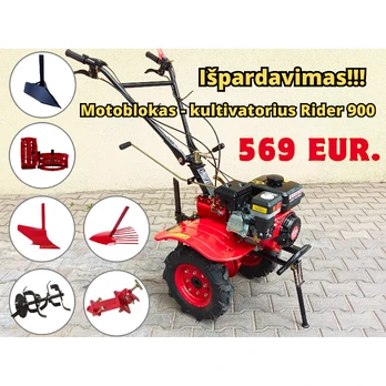 Motoblokas - Kultivatorius Rider - 900/3