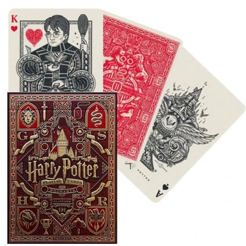 Harry Potter Gryffindor Raudonos žaidimo kortos