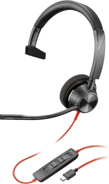 POLY Blackwire 3310 Mono USB-C A ausinės MS-Teams 8X216A