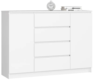 Komoda K140, balta matinė