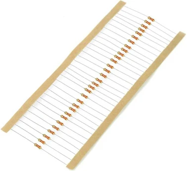 JustPi THT CF anglies rezistorius 1/4W 3.3kΩ - 30 vnt