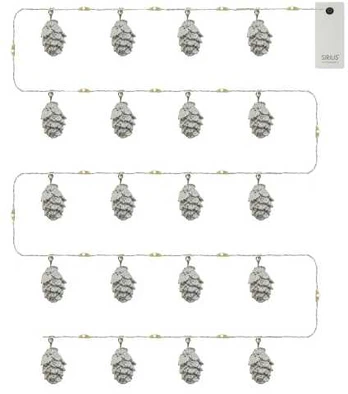 Lampki choinkowe Sirius Molly Cone snow, 20LED, 2M+30 cm