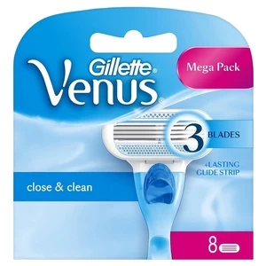 Ašmenys Gillette Venus Close & Clean Close & Clean, 8 vnt