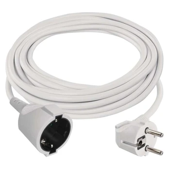 Tinklo ilgiklis 1 rozetė 7m 1.5mm2 baltas
