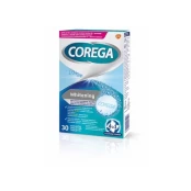 COREGA protezų valymo tabletės WHITE, 30 vnt. kaina