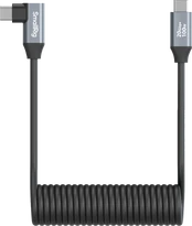 SmallRig 4792 USB-C Straight to USB-C Angled Coiled Data Cable kaina