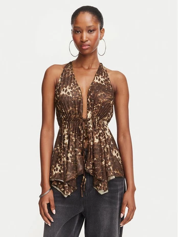 Juicy Couture Palaidinė JCWCT226340 Ruda Slim Fit