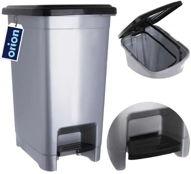 Šiukšliadėžė, 15L, pilka