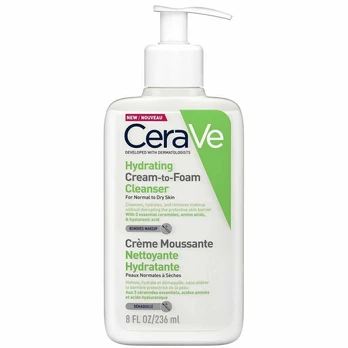 Cerave Moisturizing valomasis kremas-putos normaliai ir sausai odai 236ml