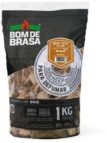 Pekano medžio rūkymo drožlės BOM DE BRASA, 1 kg